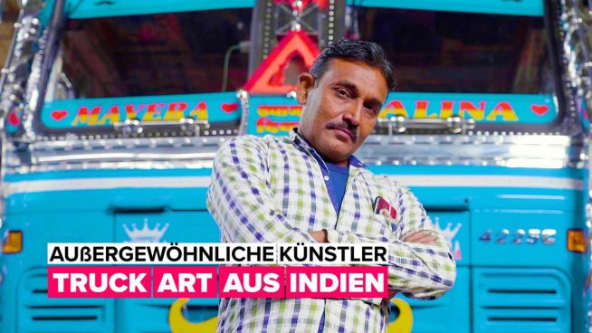Außergewöhnliche Künstler: die bunte Welt des indischen Truck Art
