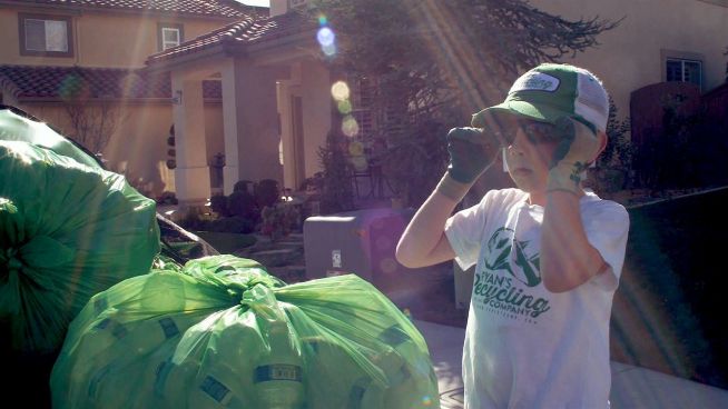 Der 9-jährige Recycling-Chef
