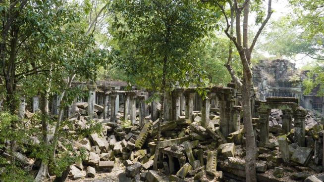 Die Natur hat den Beng Mealea Tempel zurückerobert