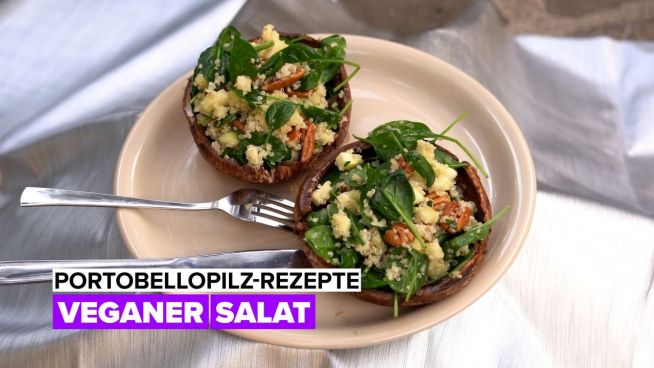 Portobellopilz-Rezepte: Veganer Salat