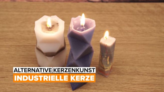Alternative Kerzenkunst – geometrische Kerze