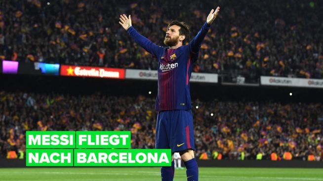 Leo Messi auf Überraschungsbesuch in Barcelona